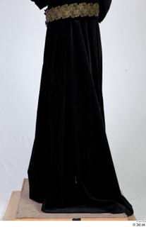  Photos Medieval Monk in Black suit 1 15th century Medieval Clothing Monk lower body skirt 0003.jpg